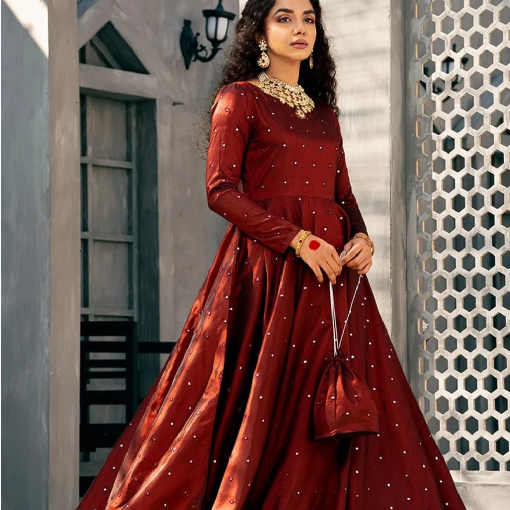 Elegant Maroon Dress